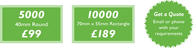 5000 lithographic stickers for £99